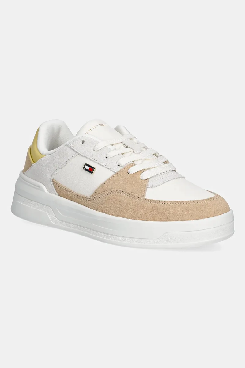 Δερμάτινα sneakers Tommy Hilfiger ESSENTIAL BASKET SNEAKER