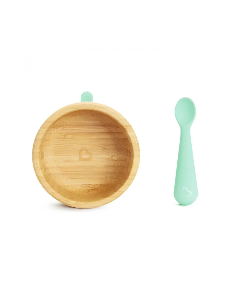 Munchkin Παιδικό Μπολ Και Κουταλάκι Bamboo Cup