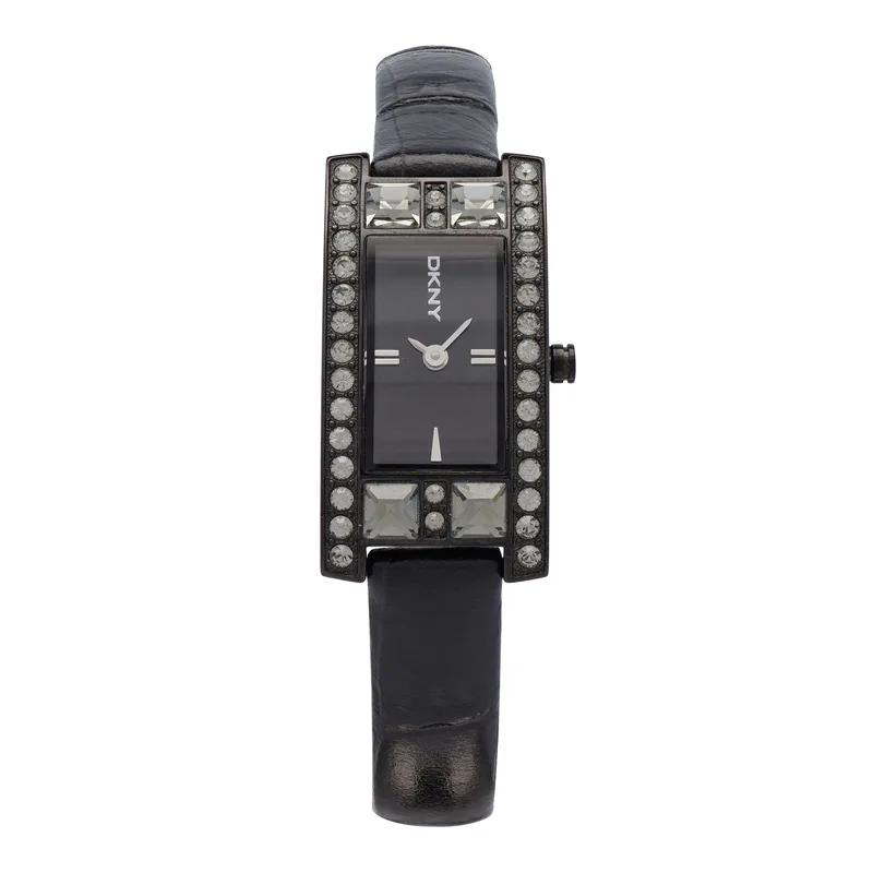 DKNY Βlack Leather Strap NY3819