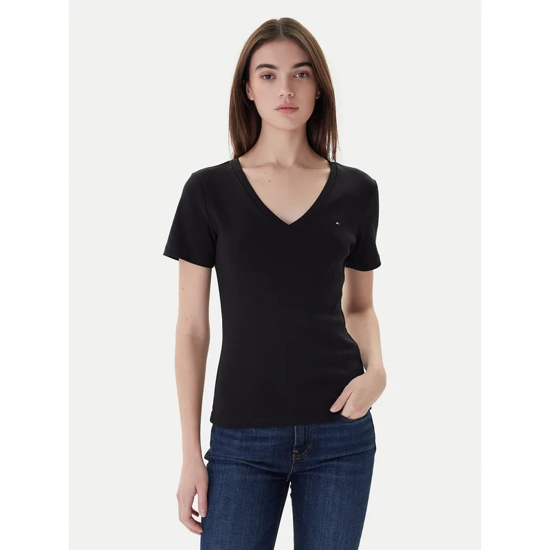 Tommy Hilfiger T-Shirt New Cody WW0WW40584 Μαύρο Slim Fit