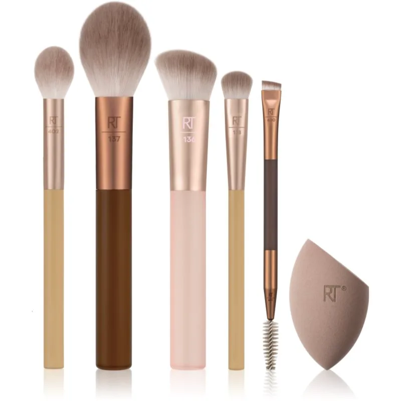 Real Techniques New Nudes Soft-Focus Face Set σετ με πινέλα