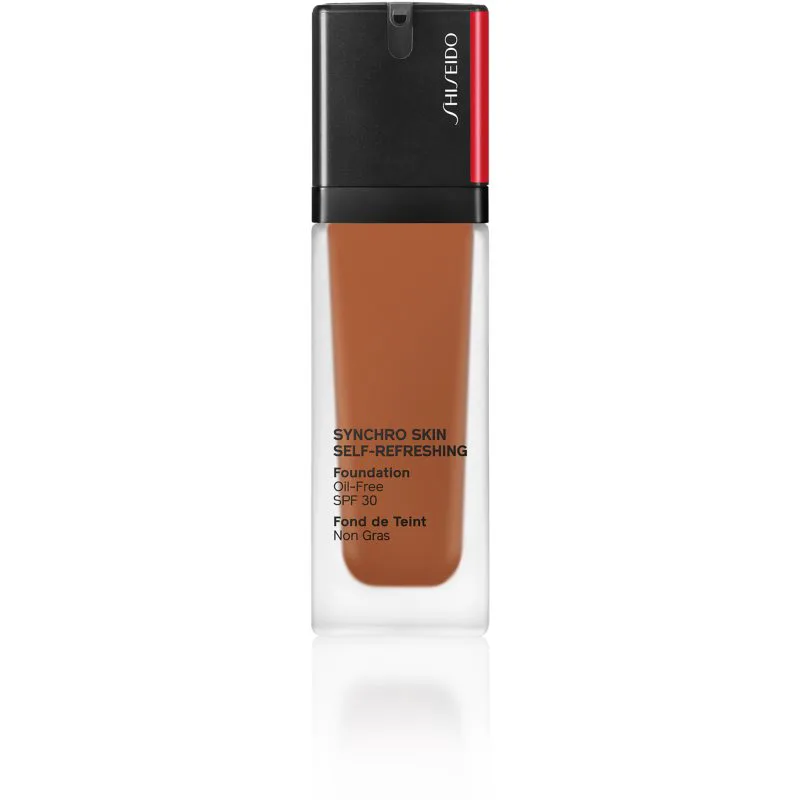 Shiseido Synchro Skin Self-Refreshing Foundation μακράς διαρκείας μεικ απ SPF 30 απόχρωση 520 Rosewood 30 ml