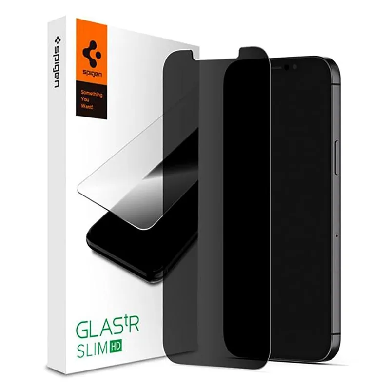 Spigen GLAS. tR Slim Privacy Tempered Glass iPhone 13/13 Pro/14/16e/17e