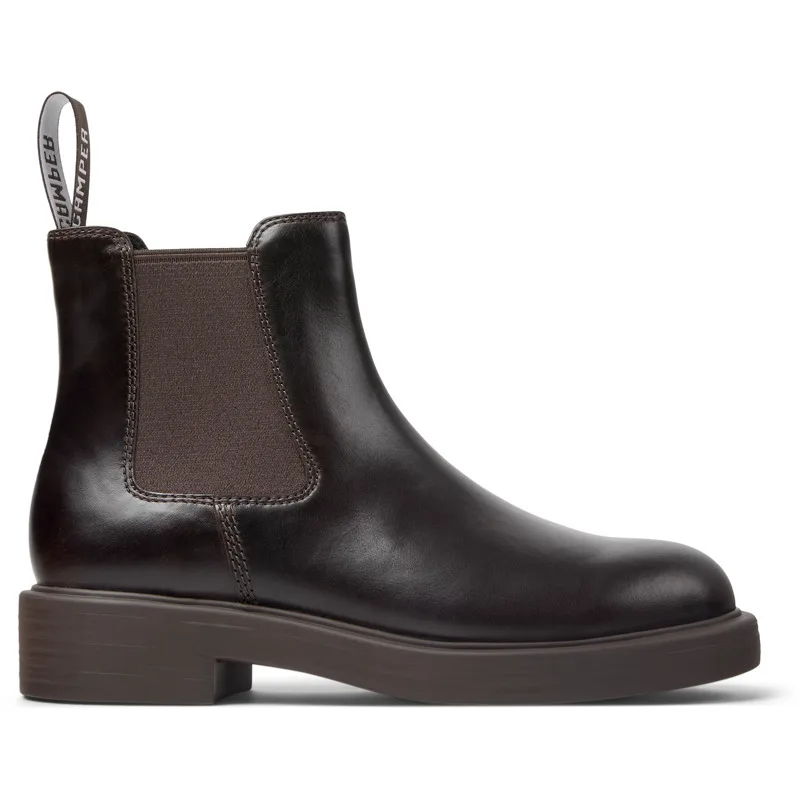 CAMPER Dean - Μποτάκια Για Γυναικεία - Καφέ, Μέγεθος 41, Smooth leather