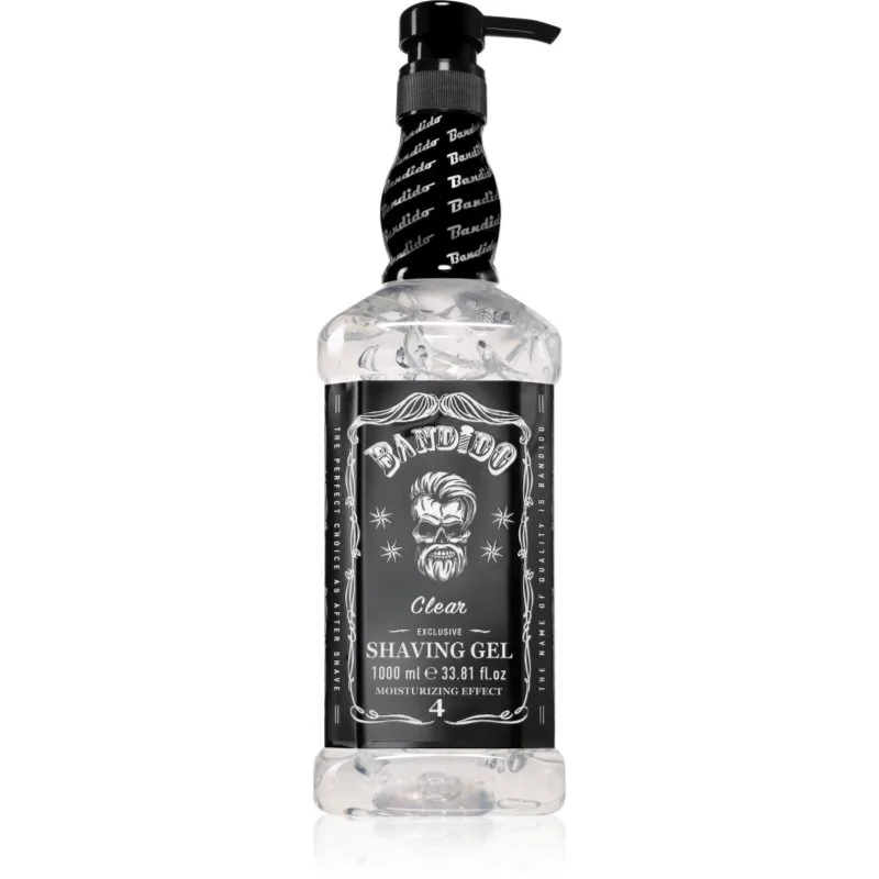 BANDIDO Shaving Gel τζελ ξυρίσματος απόχρωση Clear Exclusive 1000 ml
