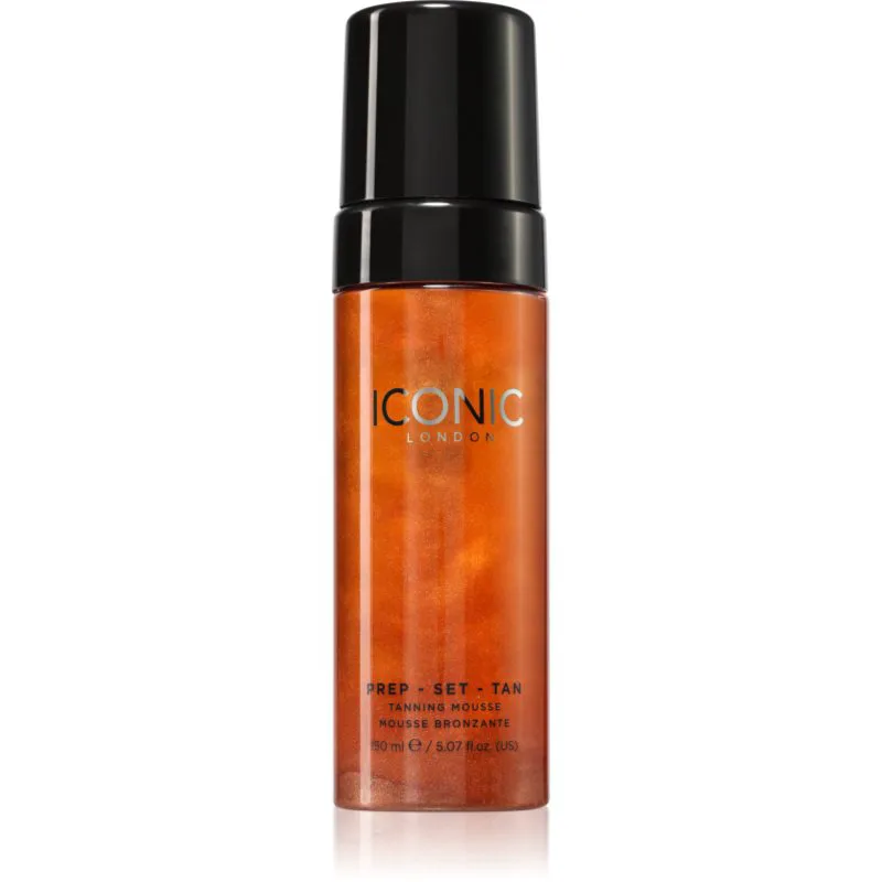 ICONIC London Prep Set Tan Mousse αφρός αυτομαυρίσματος απόχρωση Glow 150 ml