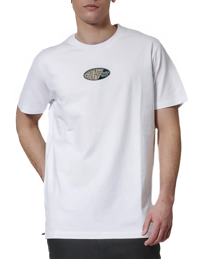 BODY ACTION MEN''S GRAPHIC T-SHIRT 053628-01-WHITE White