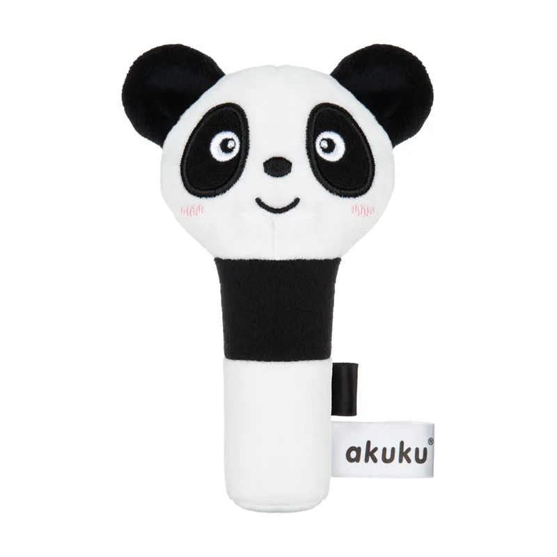 Βελούδινη Κουδουνίστρα Squeaker Panda akuku A0706 - akuku - A0706