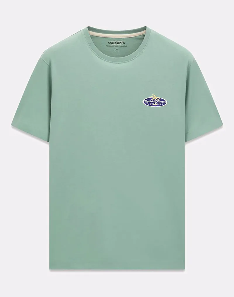GUESS JEANS GJ SS CN REG NAUTICAL TEE ΜΠΛΟΥΖΑ ΑΝΔΡΙΚΟ M6GIB7K8HM0-G8FR Green