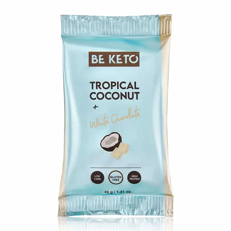 Beketo Κέτο Μπάρα με Καρύδα Χωρίς Ζάχαρη (40g)