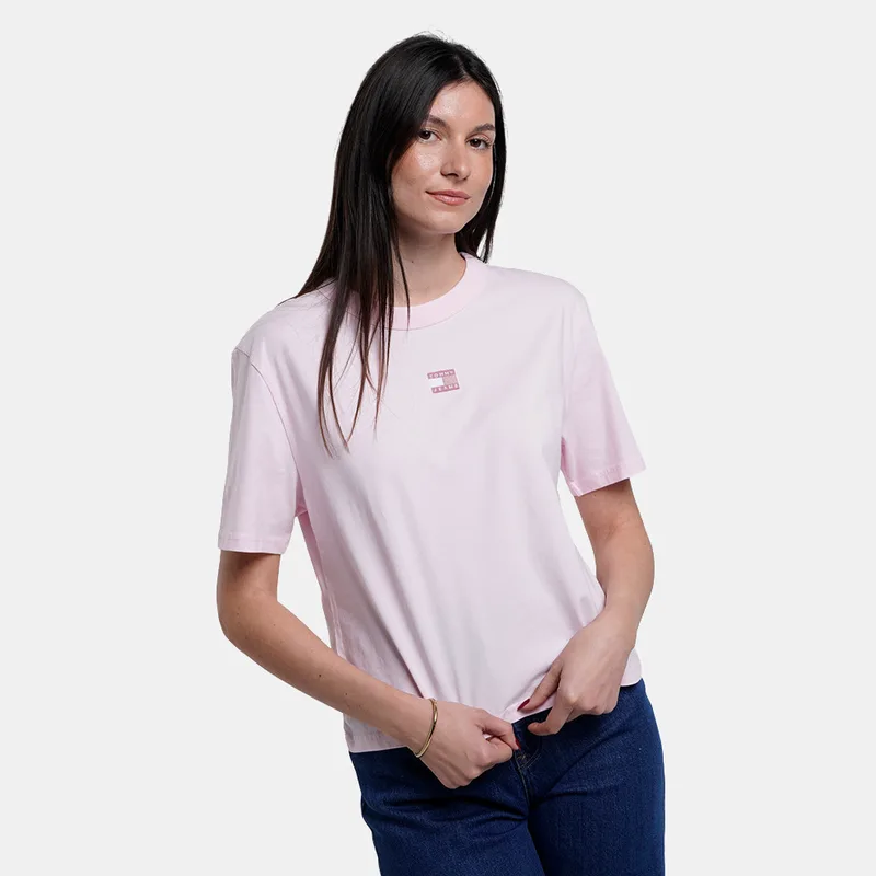 Tommy Jeans Boxy Badge Γυναικείο T-Shirt (9000263608_6800)