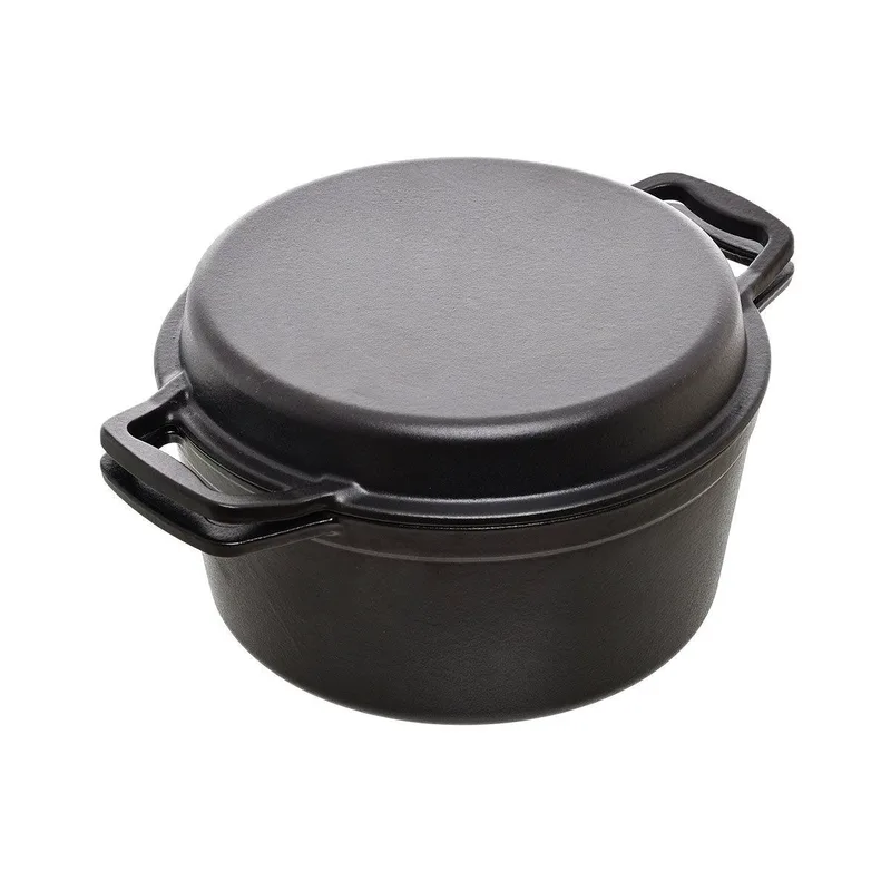 Estia Κατσαρόλα Iron 2 Σε 1 Μαντεμένια 25Cm Με Καπακι-Τηγανι