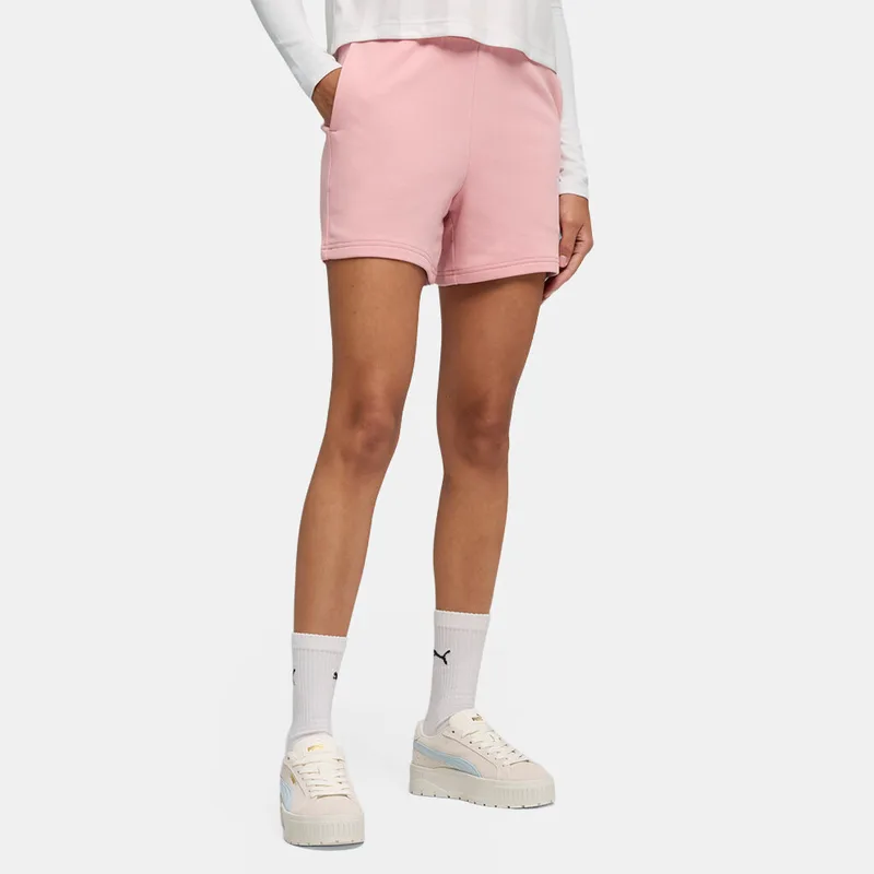 Puma Essentials Logo 5 High-Waist Shorts Γυναικείο Σορτς (9000262700_92325)