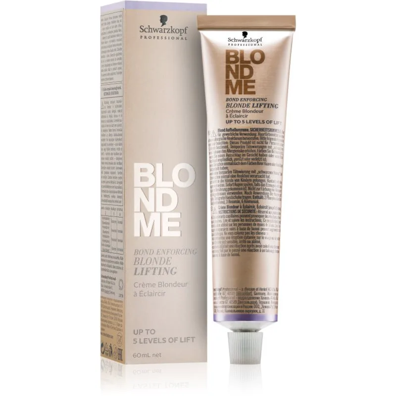 Schwarzkopf Professional Blondme Lifting κρέμα φωτεινότητας για ξανθά μαλλιά απόχρωση Ice 60 ml
