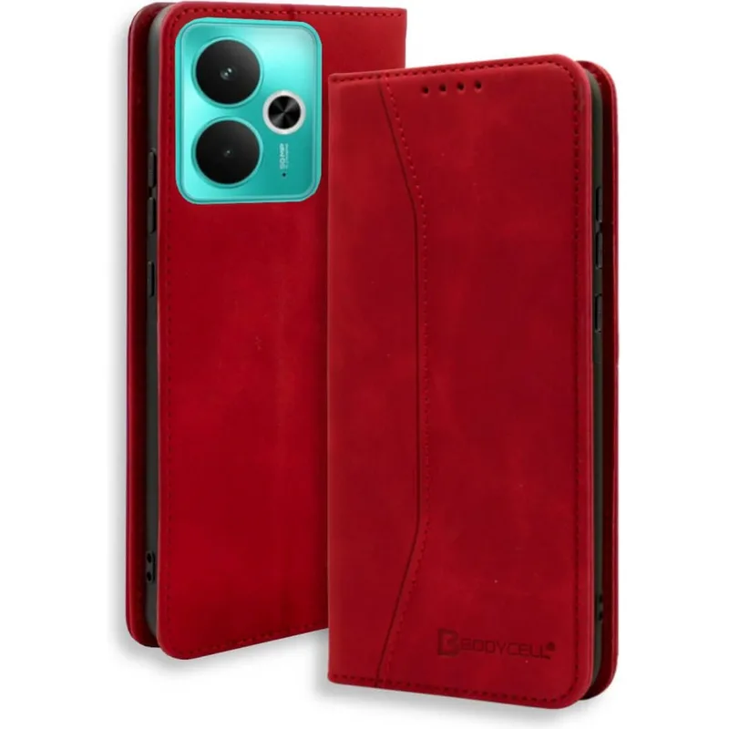 Θήκη Realme 14T 5G Bodycell Book Case Πορτοφόλι - Red (5206015081989)