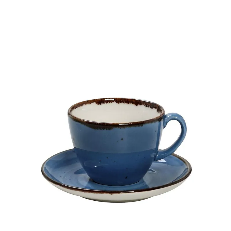Φλυτζάνι Καφέ 220ml + Πιατάκι Espiel Terra Blue TLF111K6