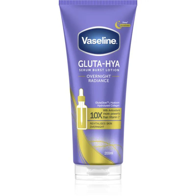 Vaseline Gluta-Hya Overnight Radiance ορός σώματος 200 ml