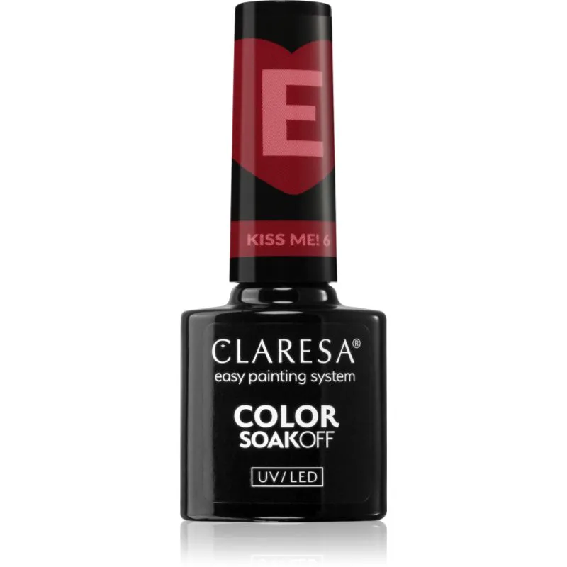 Claresa SoakOff UV/LED Color Kiss Me τζελ βερνίκι νυχιών απόχρωση 6 5 γρ