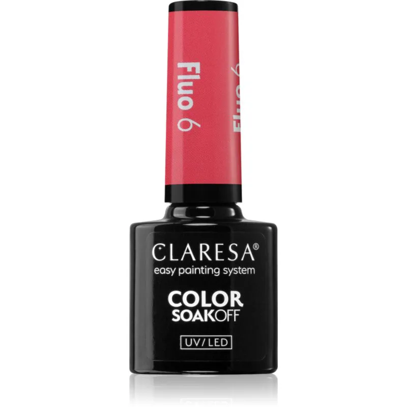 Claresa SoakOff UV/LED Color Fluo τζελ βερνίκι νυχιών απόχρωση 6 5 γρ