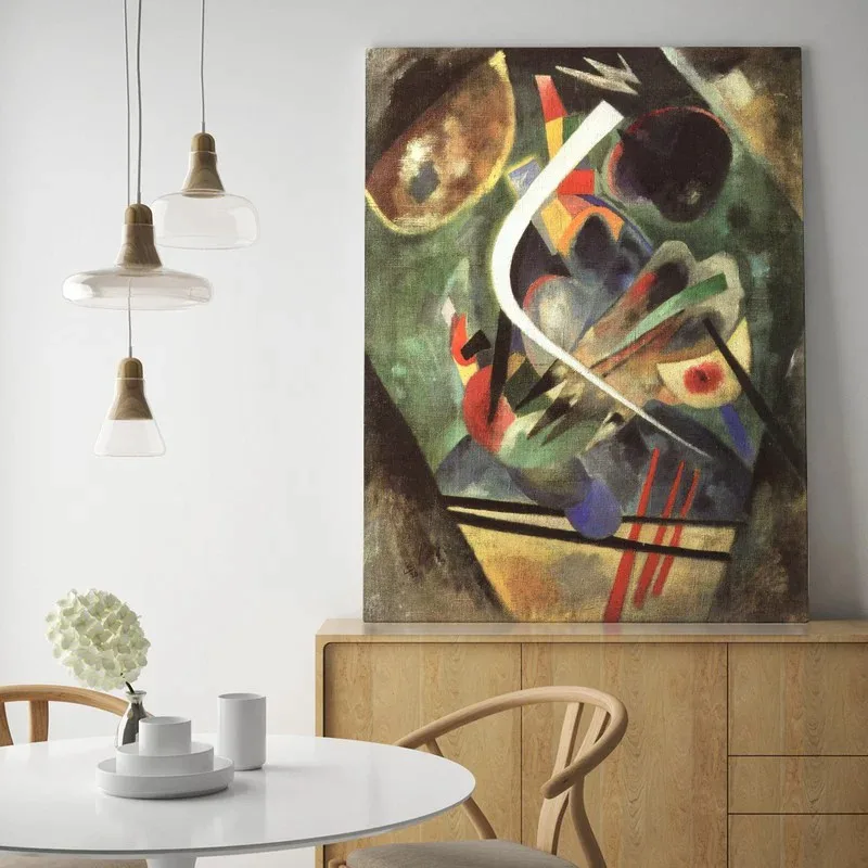 Πινακας σε καμβά KANDINSKY - WHITE STROKE