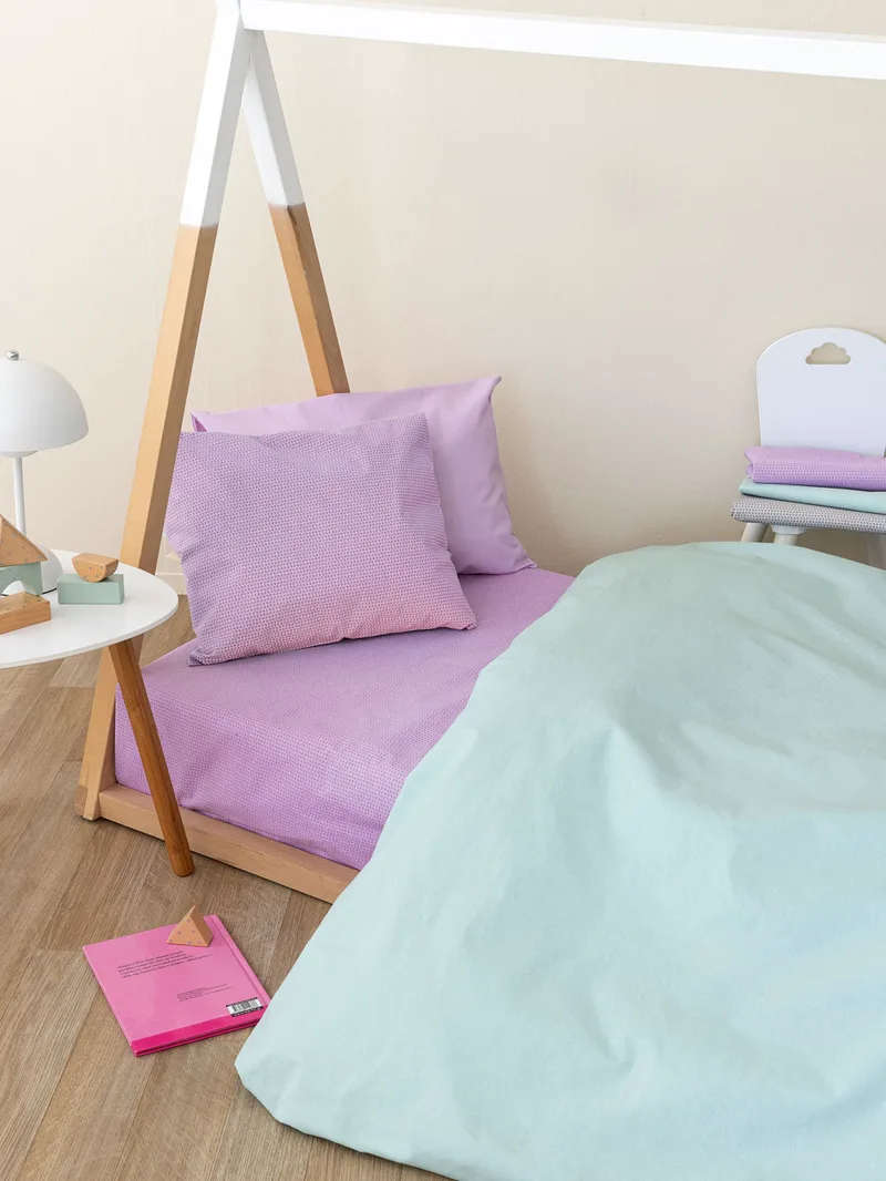 Σεντόνι Κούνιας 70x140+20 TOTEM LILAC Με Λάστιχο - Palamaiki