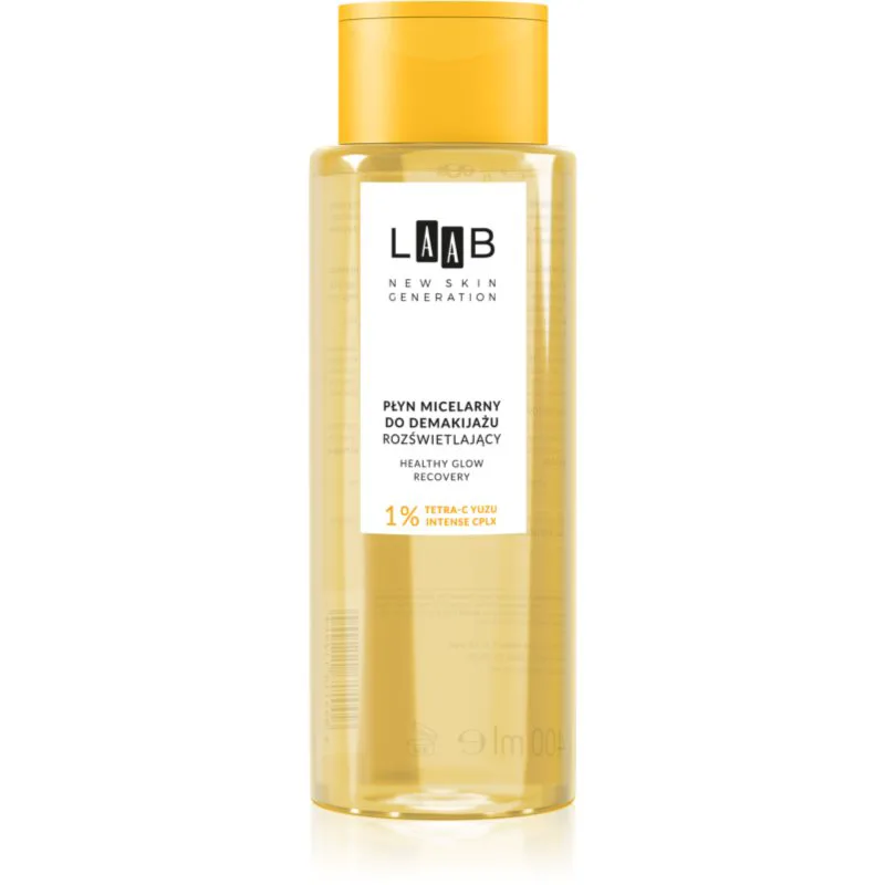 AA Cosmetics LAAB Tetra-C Yuzu μικυλλιακό νερό καθαρισμού για λαμπρή επιδερμίδα 400 ml