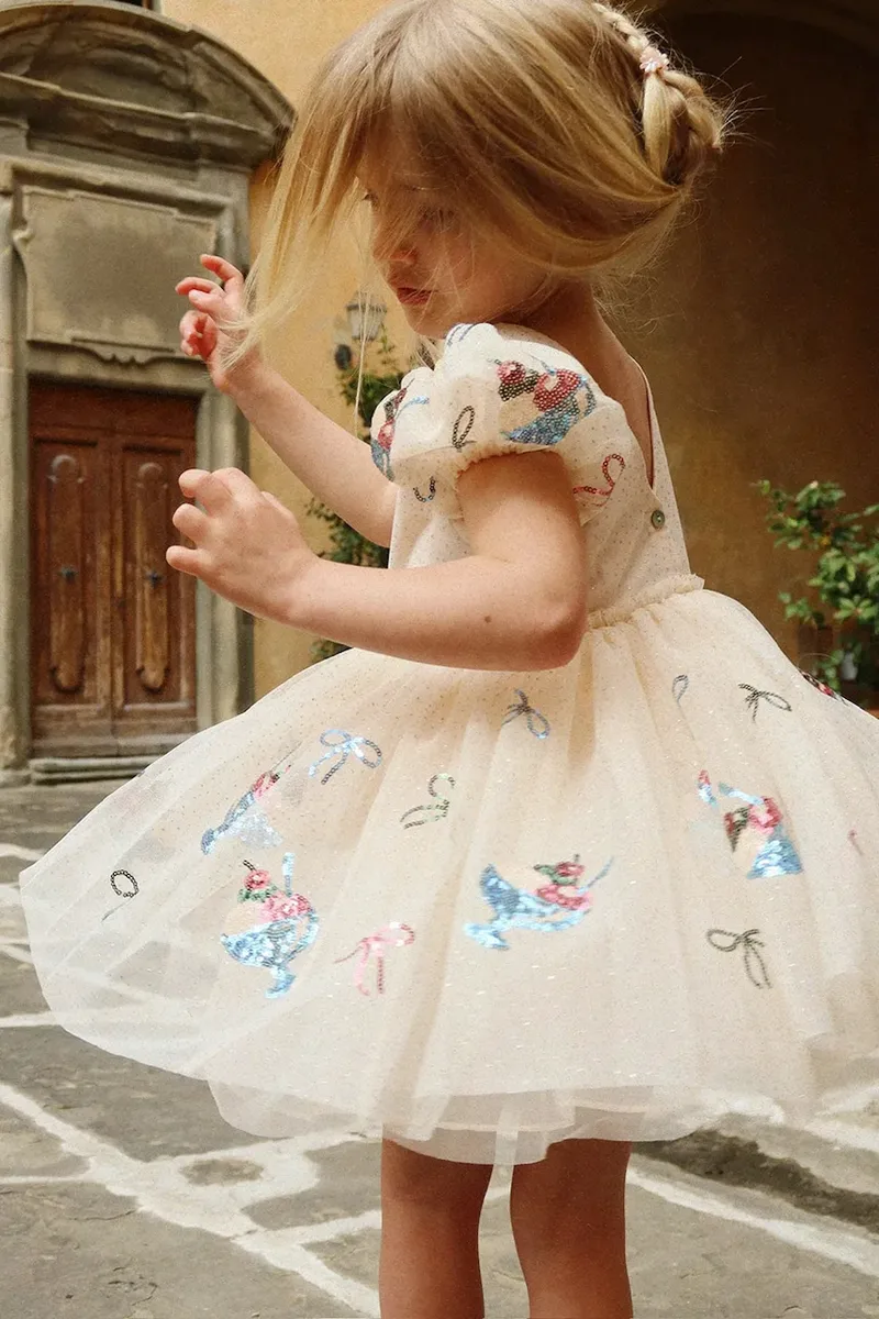 Παιδικό φόρεμα Konges Sløjd YVONNE PUFF DRESS