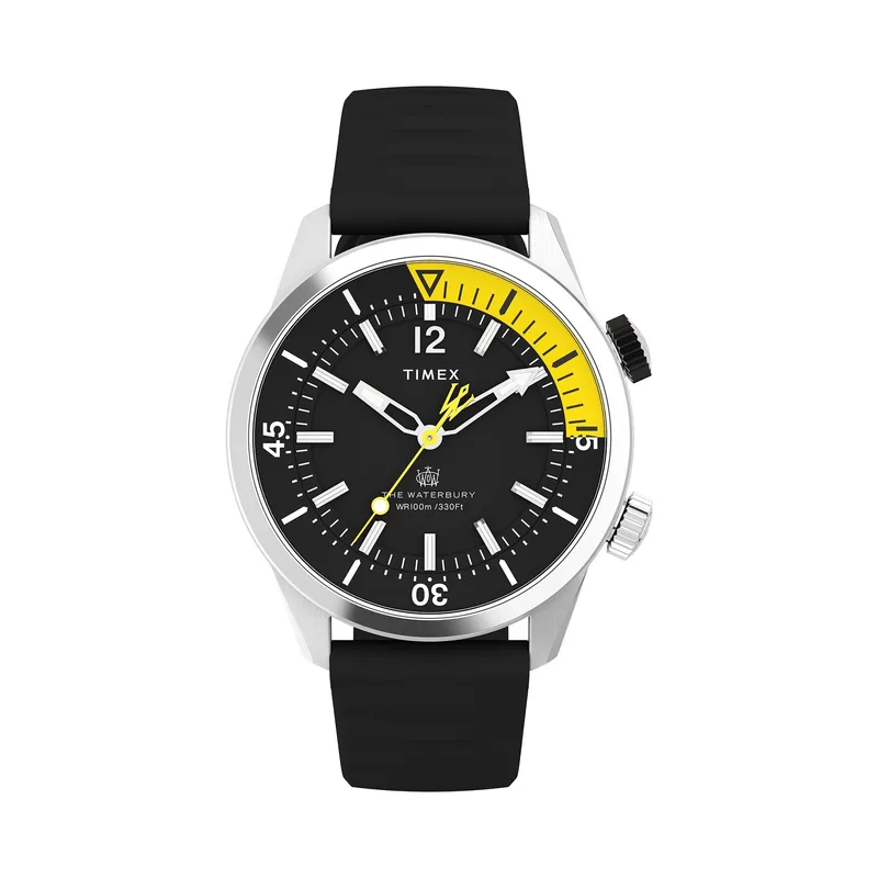 Ρολόι Timex Waterbury Dive TW2V73400 Μαύρο