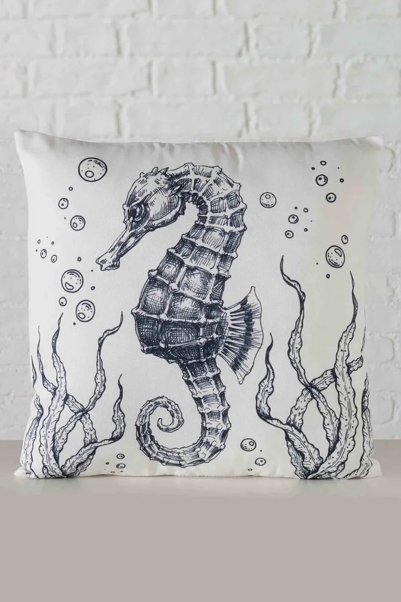 DOMUS HOMUS διακοσμητικό μαξιλάρι με σχέδιο "Sea" 45 x 45 x 12 cm - 20-24-459