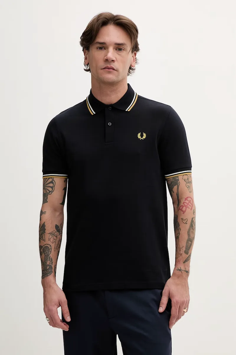 Βαμβακερό μπλουζάκι πόλο Fred Perry The Twin Tipped Shirt
