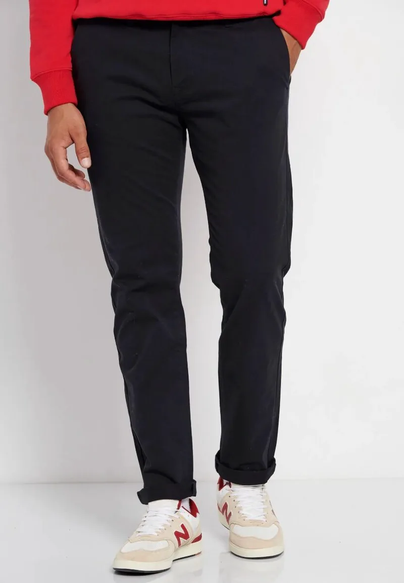 Funky Buddha Ανδρικό chino παντελόνι - The essentials FBM013-001-02 Σκούρο Μπλέ
