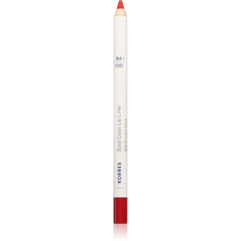 Korres Solid Color Lip Liner μολύβι περιγράμματος για τα χείλη απόχρωση 03 Bright Red 1.2 γρ
