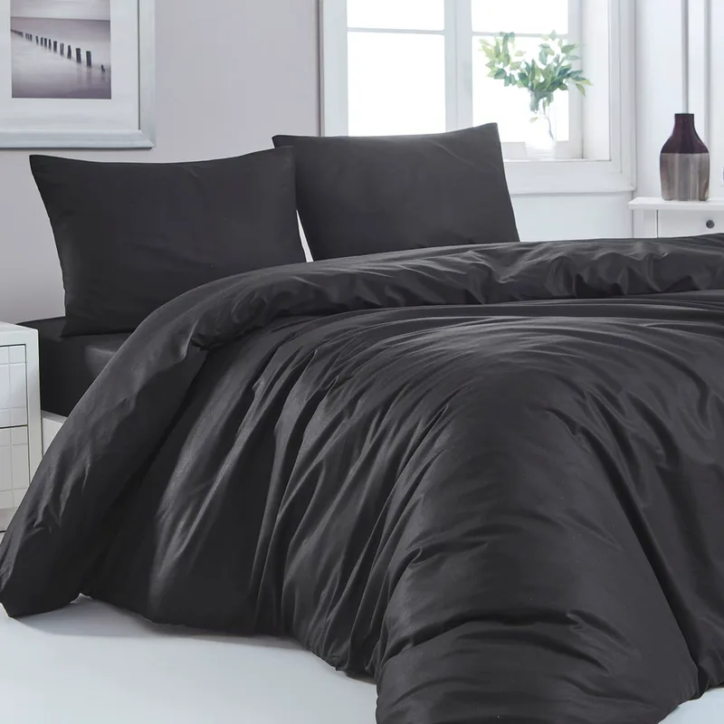 Beauty Home Παπλωματοθήκη υπέρδιπλη μονόχρωμη Art 1999 230x250 Μαύρο