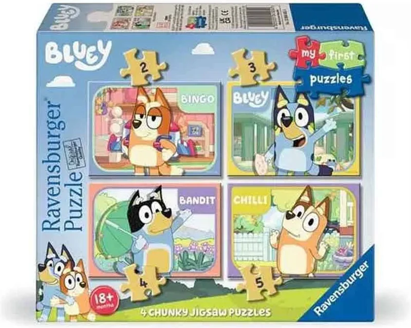 ΤΑ ΠΡΏΤΑ ΜΟΥ ΠΑΖΛ RAVENSBURGER 2/3/4/5 ΤΕΜ. BLUEY