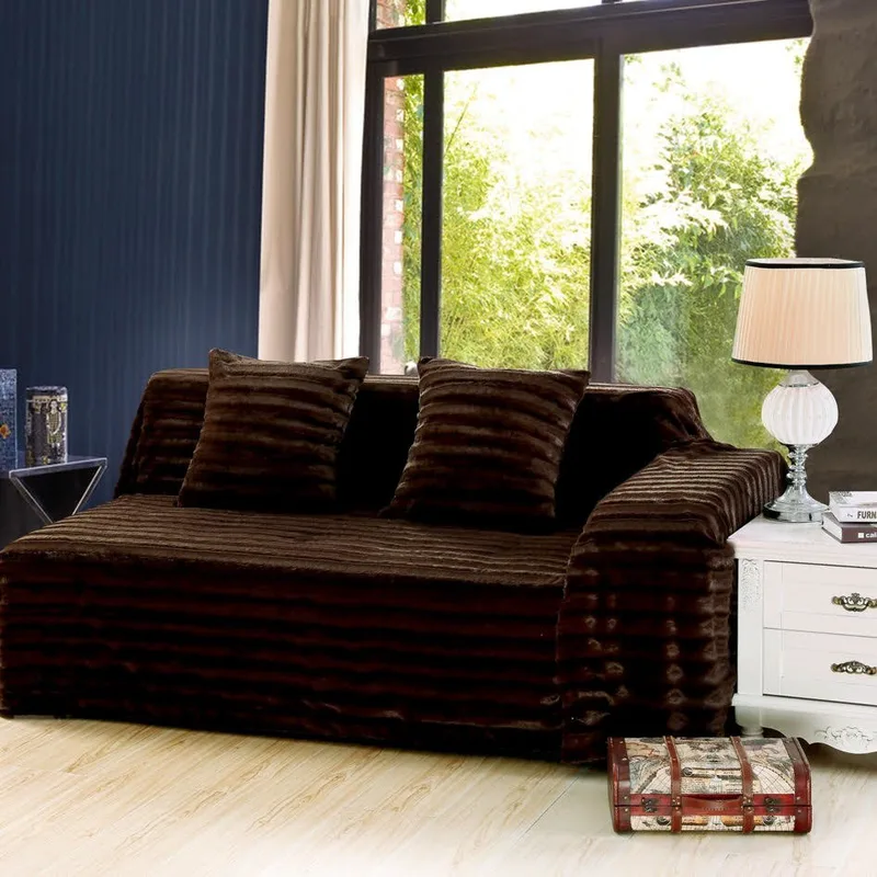 Ριχτάρι Διθέσιου Silk Fashion Ironed Chocolate 180x250