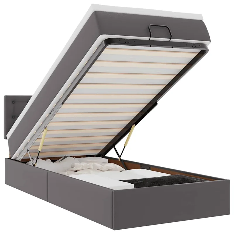 vidaXL Ξ�ΞΈΟ‰ΞΌΞ±Ξ½ΞΉΞΊΟ� ΞΊΟ�ΞµΞ²Ξ¬Ο„ΞΉ ΞΌΞµ ΟƒΟ„Ο�Ο�ΞΌΞ±Ο„Ξ± & LEDs Ξ“ΞΊΟ�ΞΉ 90x190cm Faux Leather