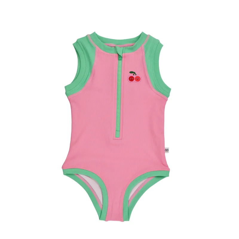 Ολόσωμο Μαγιό Με Στάμπα 2 Ετών Cherry Ροζ-Green Zoocchini ZOO12807 - Zoocchini - ZOO12807-2T