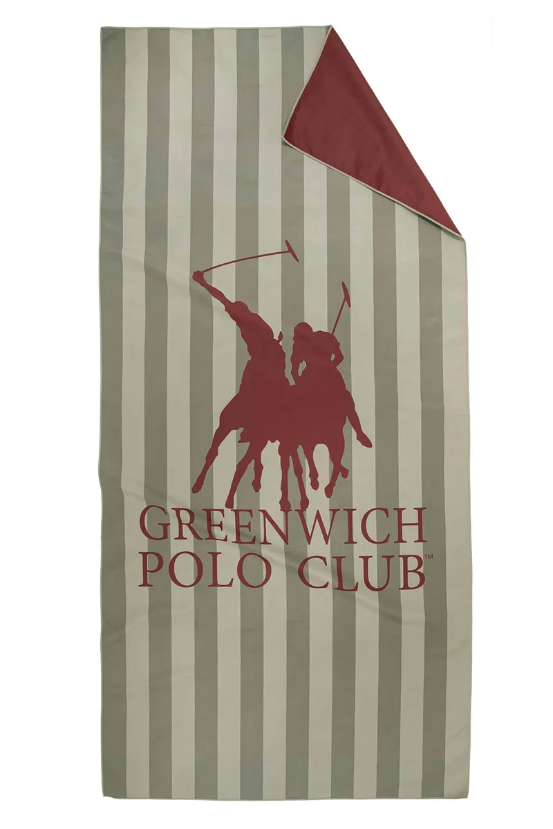 Greenwich Polo Club unisex πετσέτα θαλάσσης διπλής όψης 80 x 170 cm "5218" - 267801705218 Λαδί