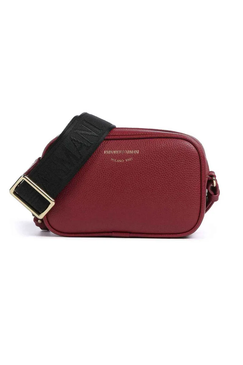 Emporio Armani γυναικεία τσάντα crossbody με λογότυπο "Lilly" - EW000537AF12036 Μπορντό