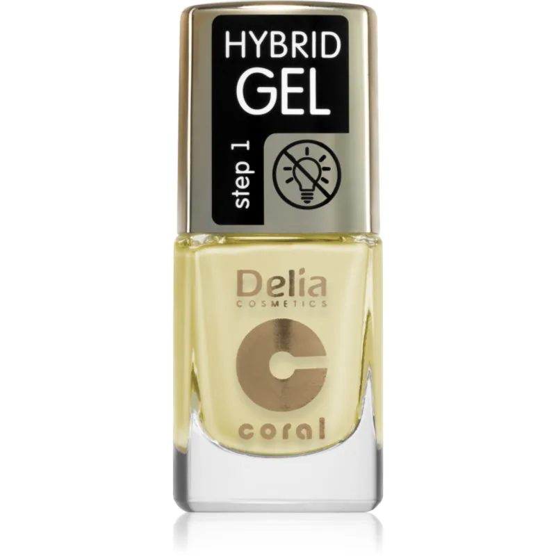 Delia Cosmetics Coral Nail Enamel Hybrid Gel τζελ βερνίκι νυχιών απόχρωση 137 11 ml