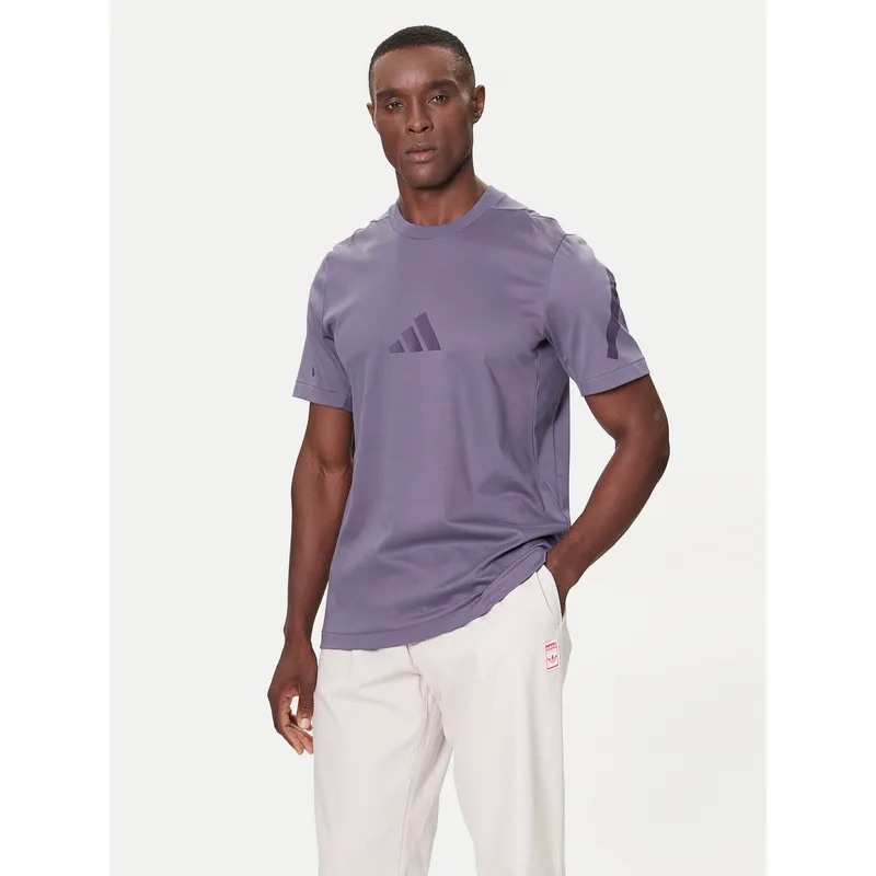 adidas T-Shirt Z.N.E. JW4740 Μωβ Regular Fit
