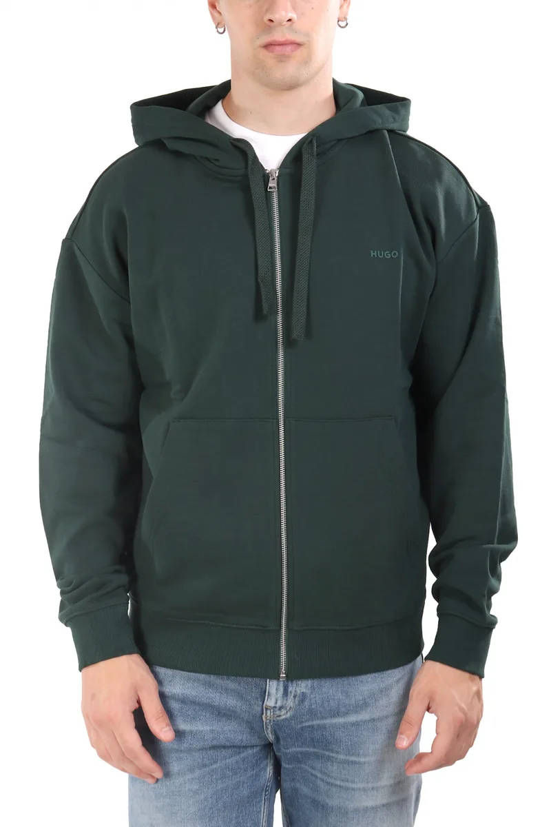 HUGO ΦΟΥΤΕΡ HOODIE FULLZIP DAPOZIP LOGO ΚΥΠΑΡΙΣΣΙ
