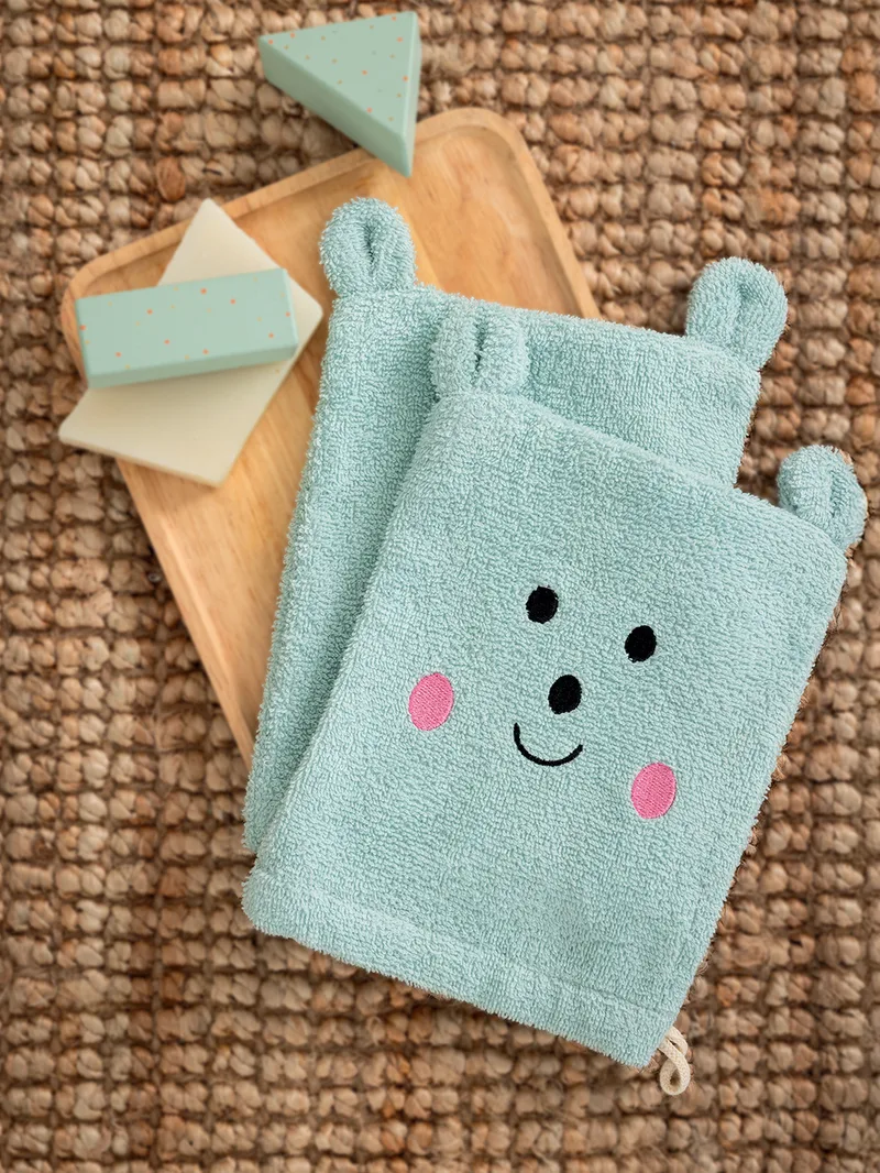 Σετ γάντια μπάνιου πετσετέ Baby Bath 17x23 BG100 AQUA - Palamaiki