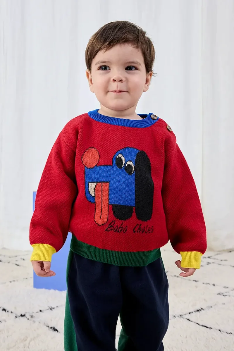 Βρεφικό βαμβακερό πουλόβερ Bobo Choses Doggy Mate