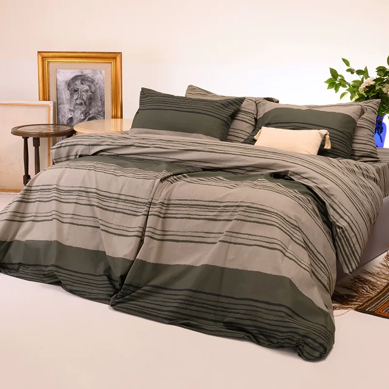 Σεντόνια Υπέρδιπλα Σετ Melinen Ultra Olivia Khaki 235x270