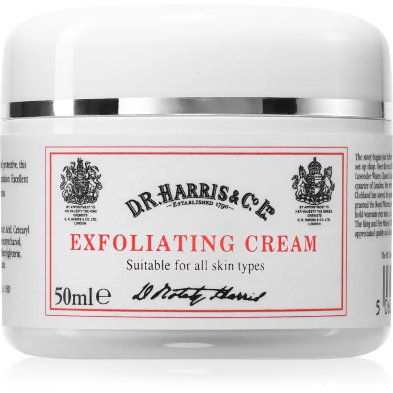 D.R. Harris Exfoliating Cream καθαριστική απολέπιση για το πρόσωπο για άντρες 50 ml