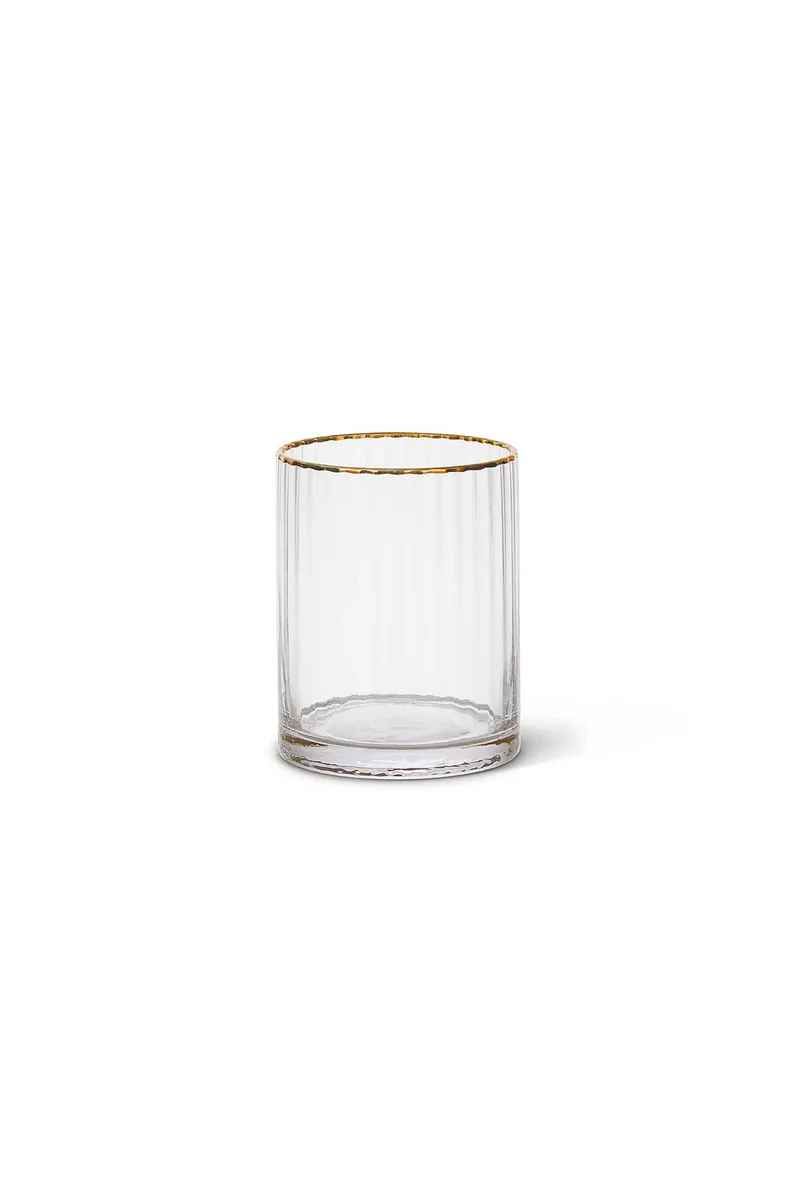 Coincasa γυάλινο ποτήρι νερού "Optical" 10 x 8 cm - 007458086 Διάφανο