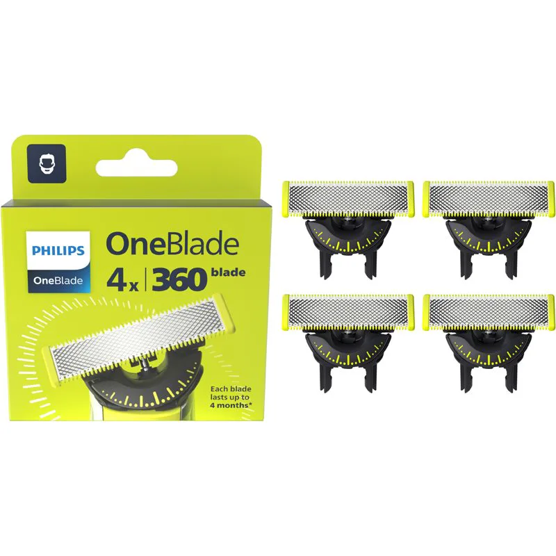 Philips OneBlade 360 QP440/50 ανταλλακτικές λεπίδες for Philips OneBlade 4 τμχ
