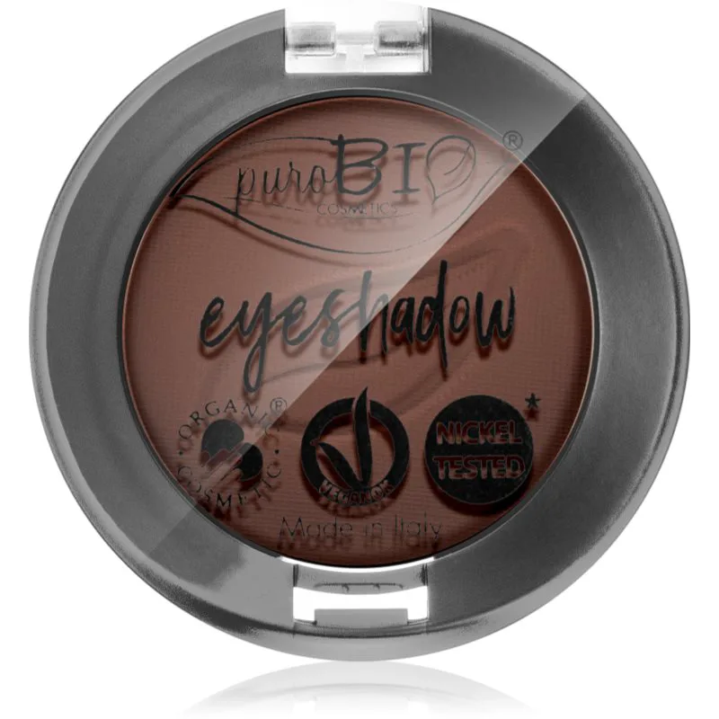 puroBIO Cosmetics Compact Eyeshadows σκιές ματιών απόχρωση 03 Brown 2,5 γρ
