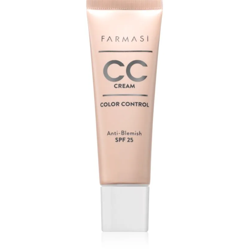 Farmasi Color Control λαμπρυντική CC κρέμα SPF 25 απόχρωση 01 Light 30 ml